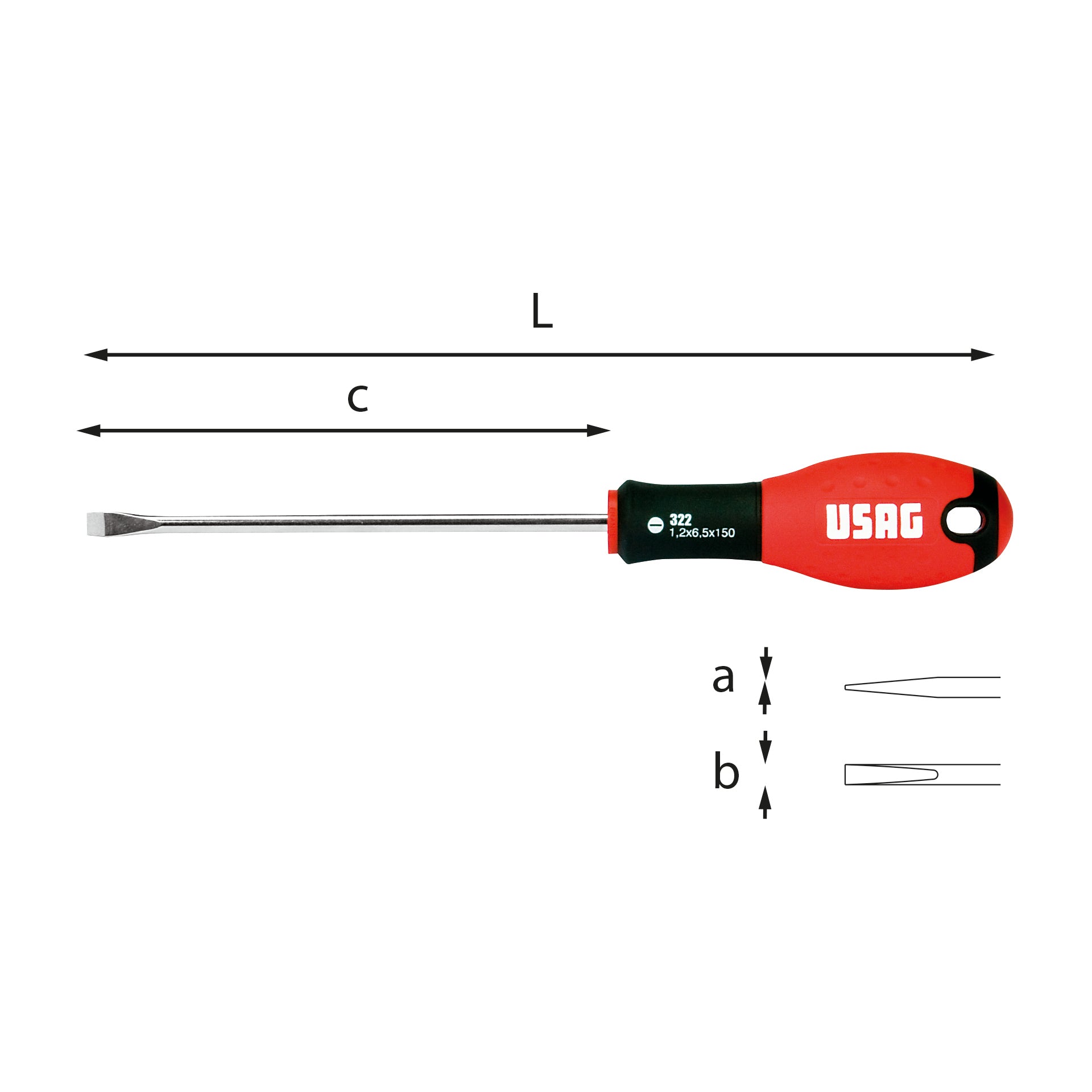 322 - tournevis pour vis à fente - Usag 322 - tournevis pour vis à fente - Usag